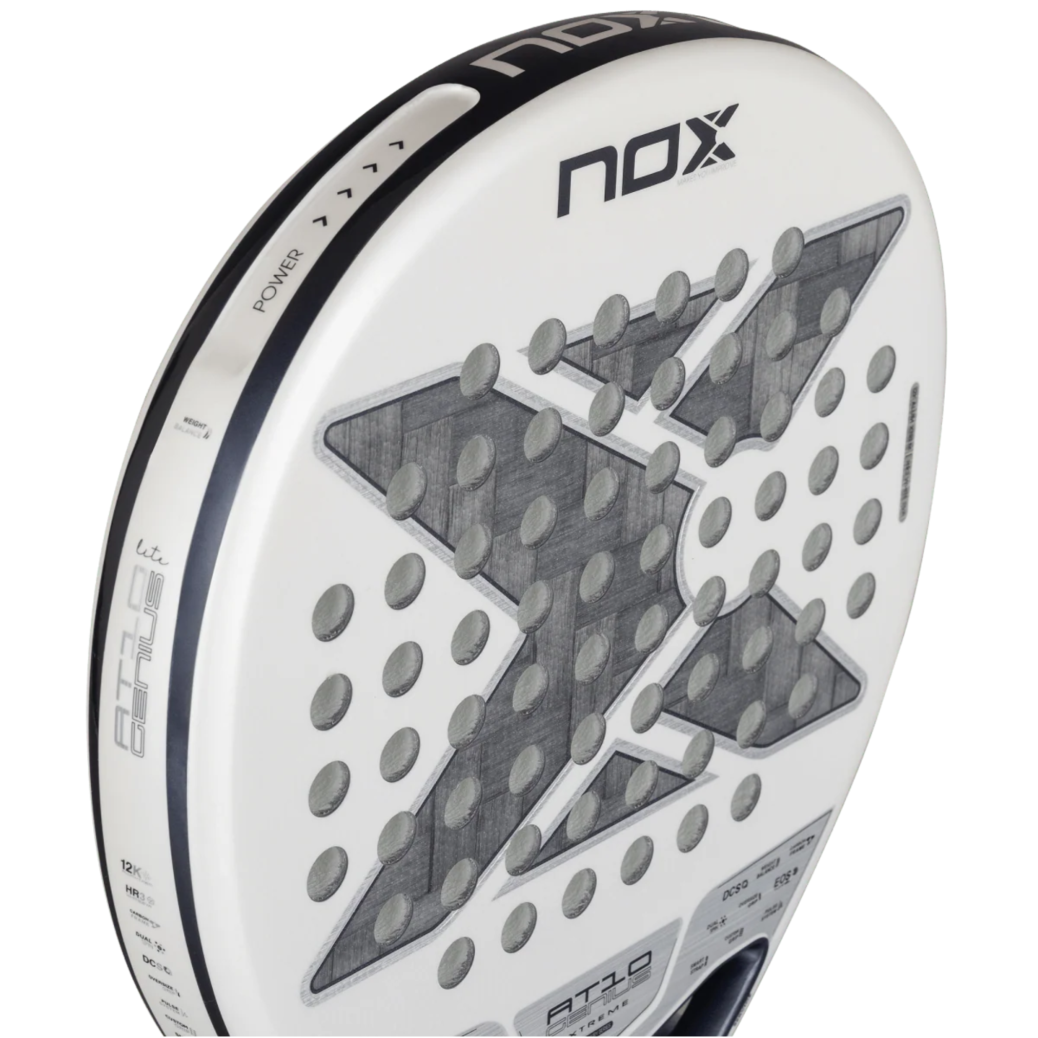 Nox AT10 Luxury Genius 12k Alum Xtrem Lite 2026 - Padel Racket by Agustín Tapia, view 2
