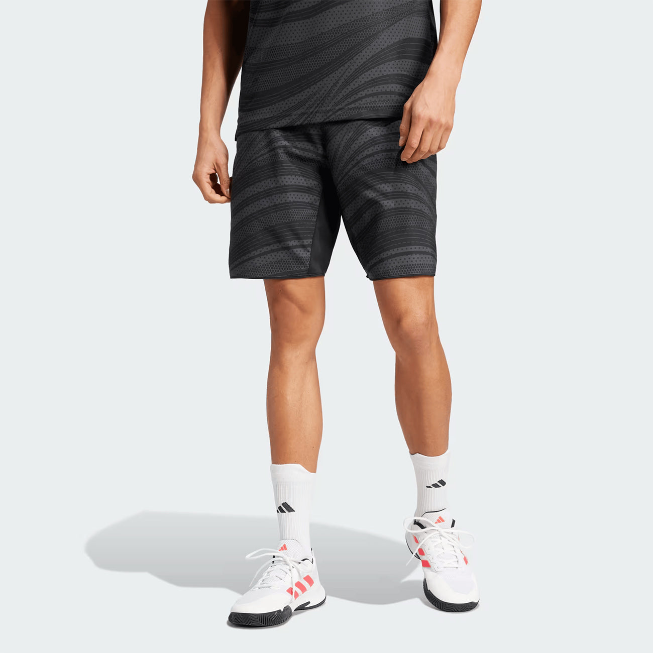 Adidas Club Tennis Climacool Graphic Shorts - Carbon/Black