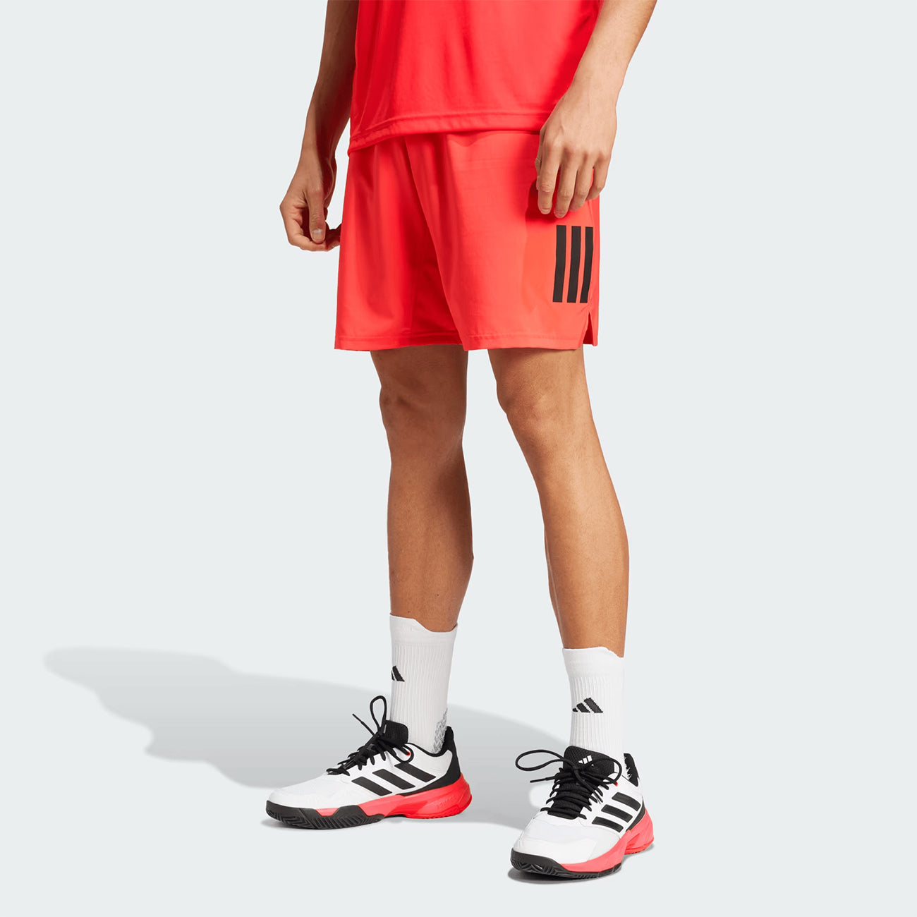 Adidas Club Padel Tennis Climacool 3-Stripes Red Shorts