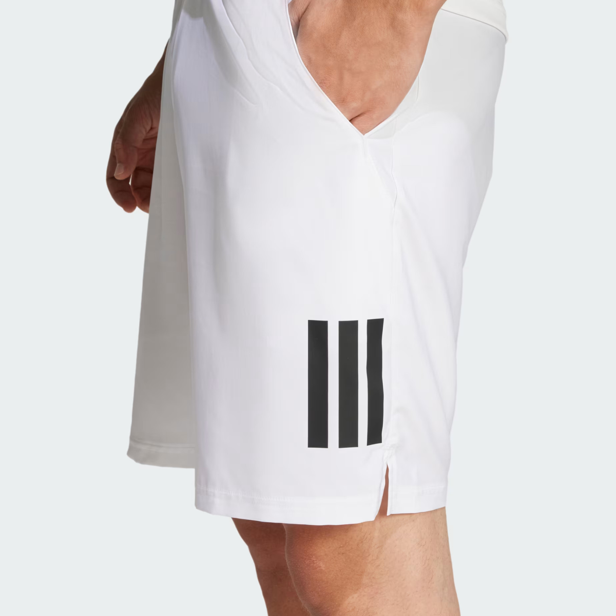 Adidas Club Tennis Climacool 3-Stripes White Shorts, view 2