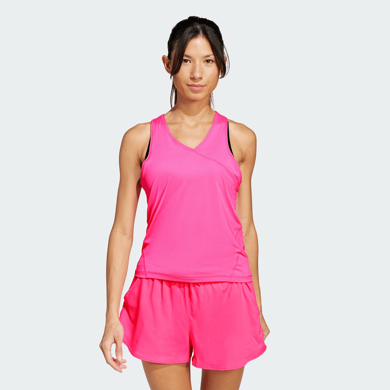 Adidas Club Padel Tennis Climacool V-Neck Pink Tank Top