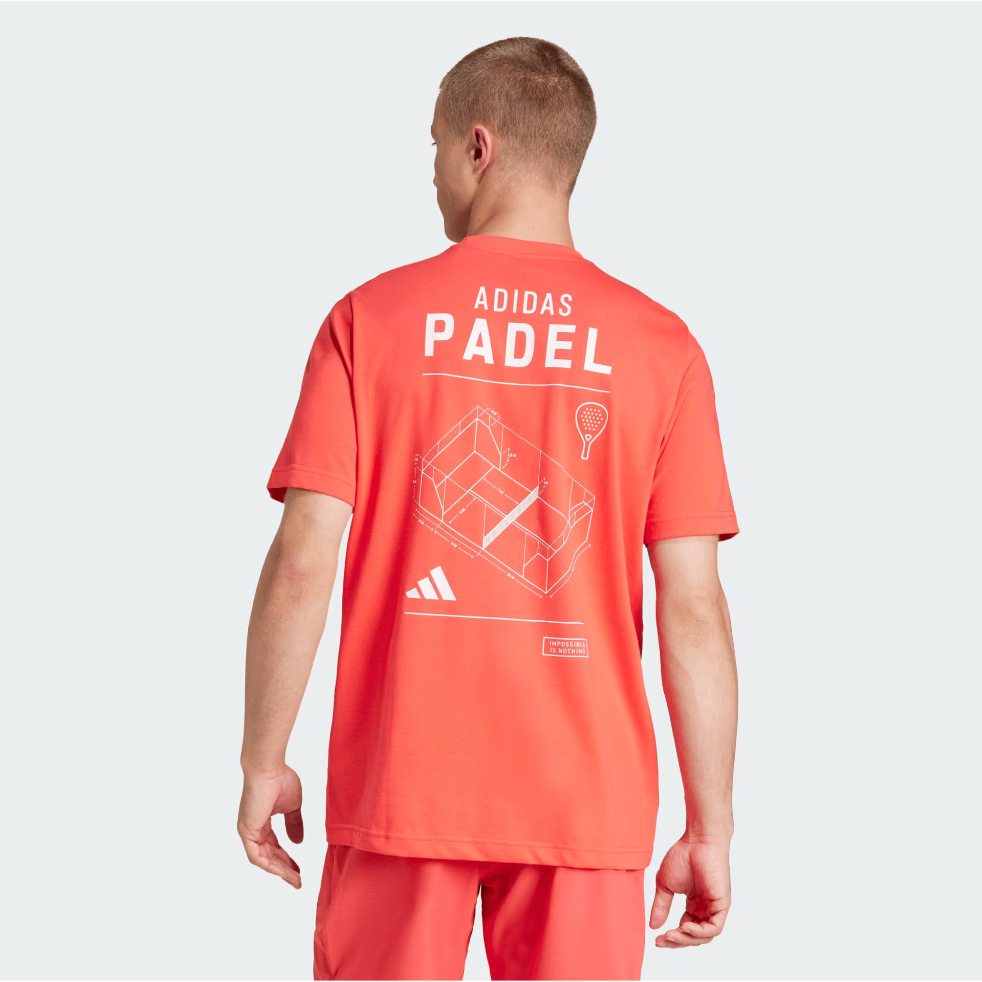 Adidas Padel Graphic Red T-shirt