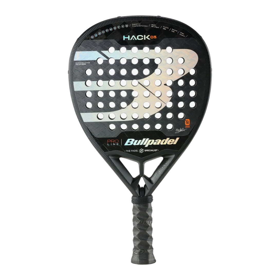 Bullpadel Hack 03 2024 - 18 Carbon Fibre Padel Racket