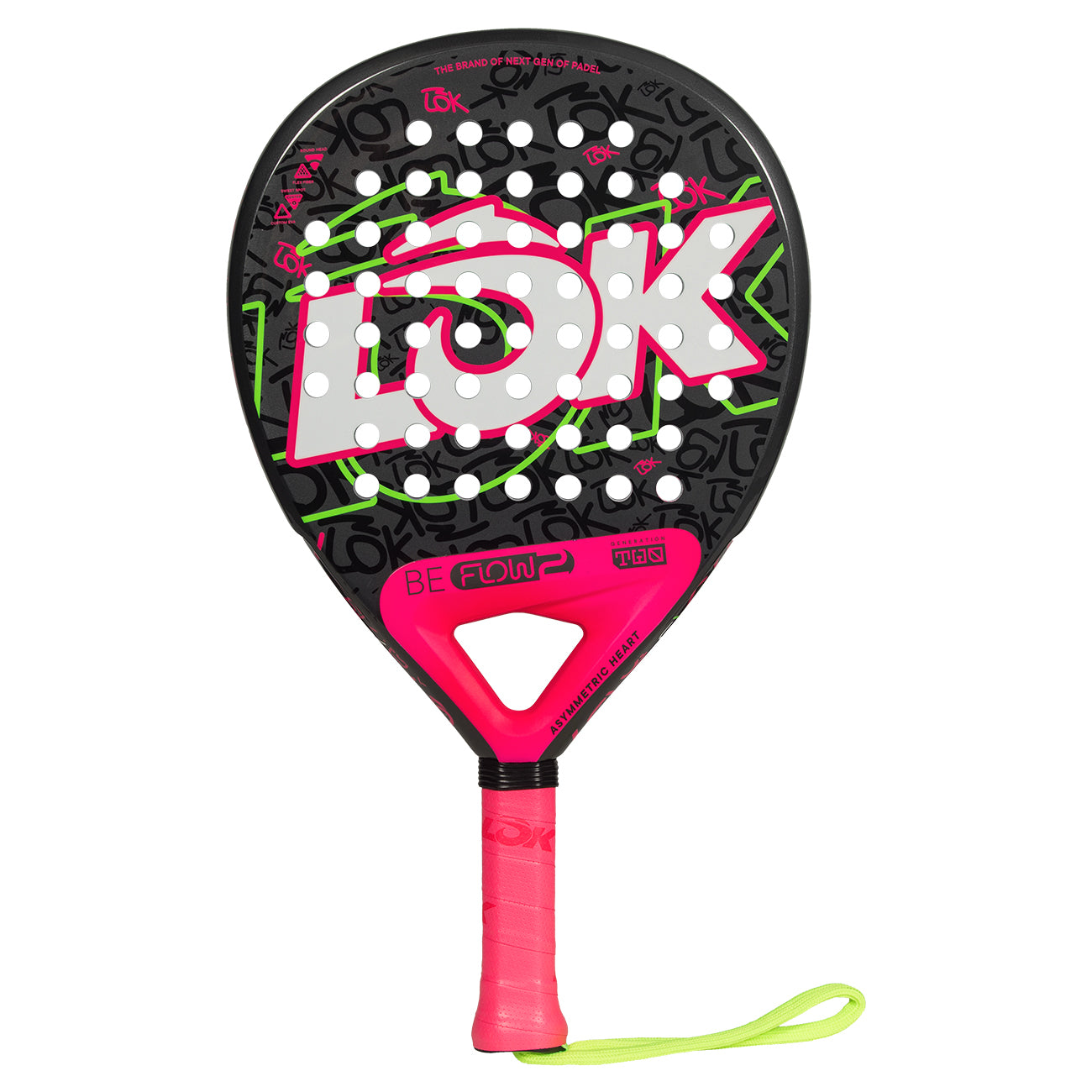 Lok BE FLOW Pink 2 2026 - Women's Padel Racket