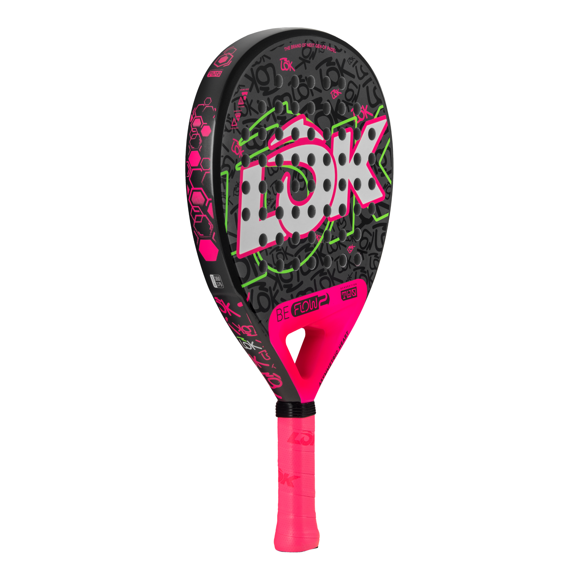 Lok BE FLOW Pink 2 2026 - Women's Padel Racket