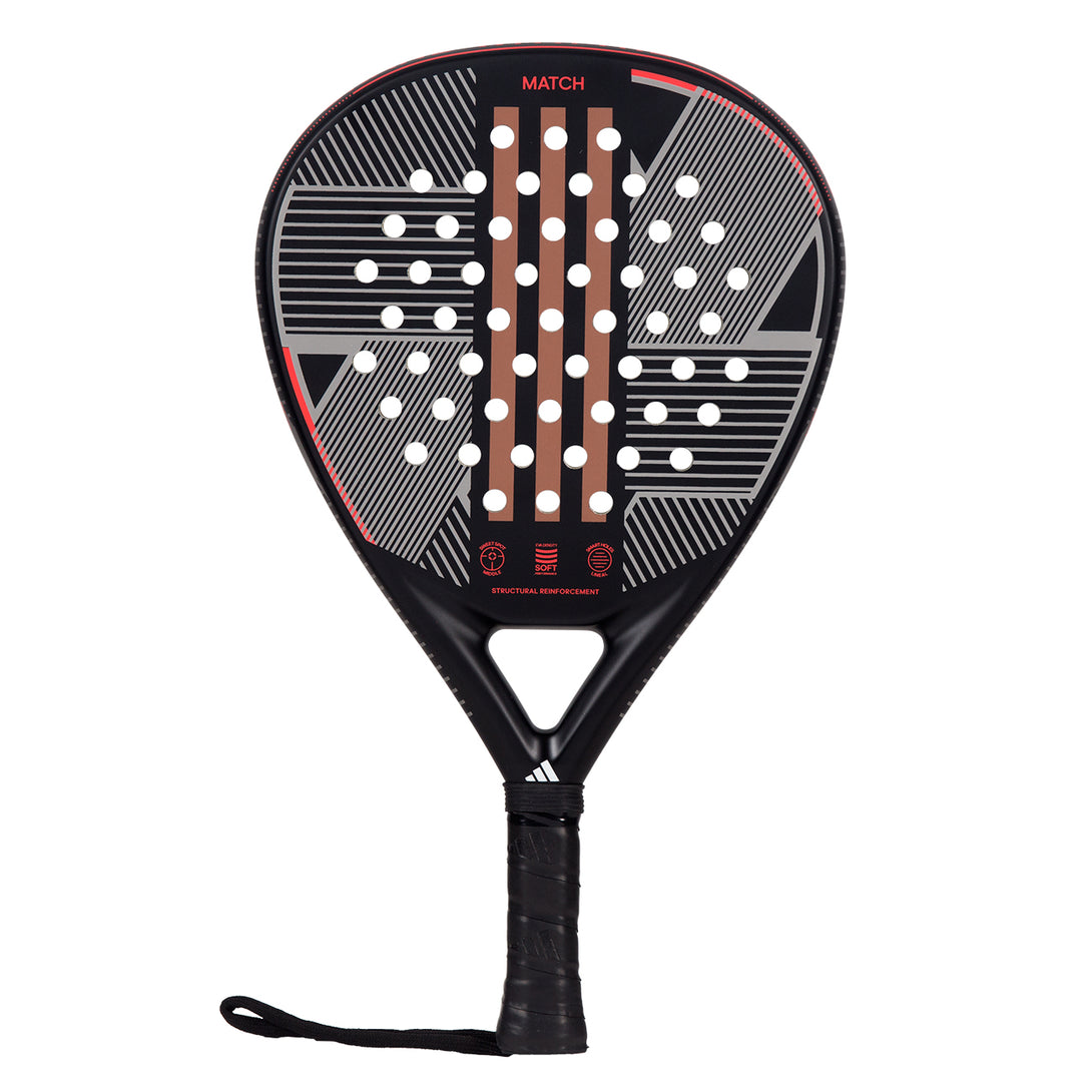 Adidas Match 3.3 Black Carbon Fibre Padel Racket | Ultimate Control & Durability