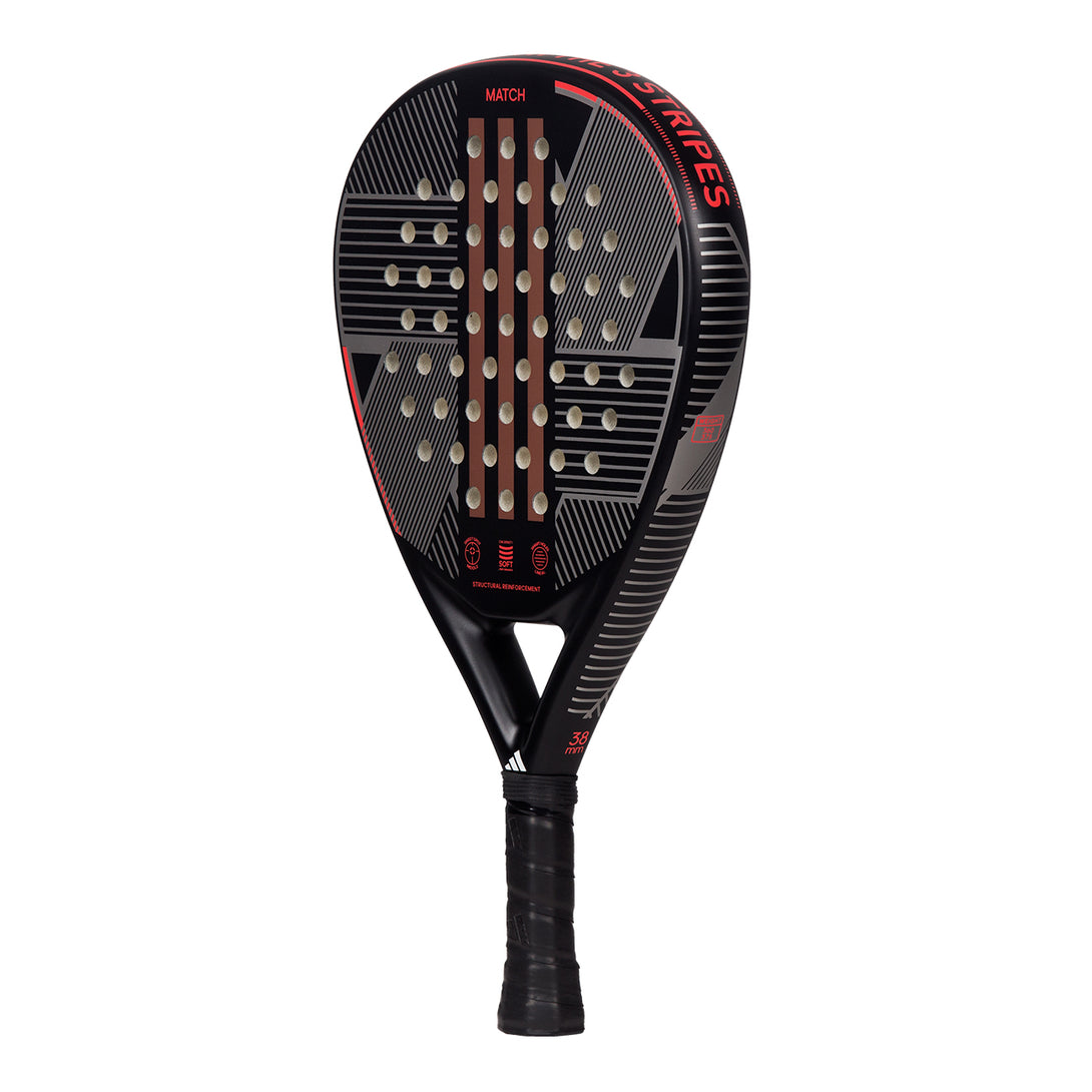 Adidas Match 3.3 Black Carbon Fibre Padel Racket | Ultimate Control & Durability