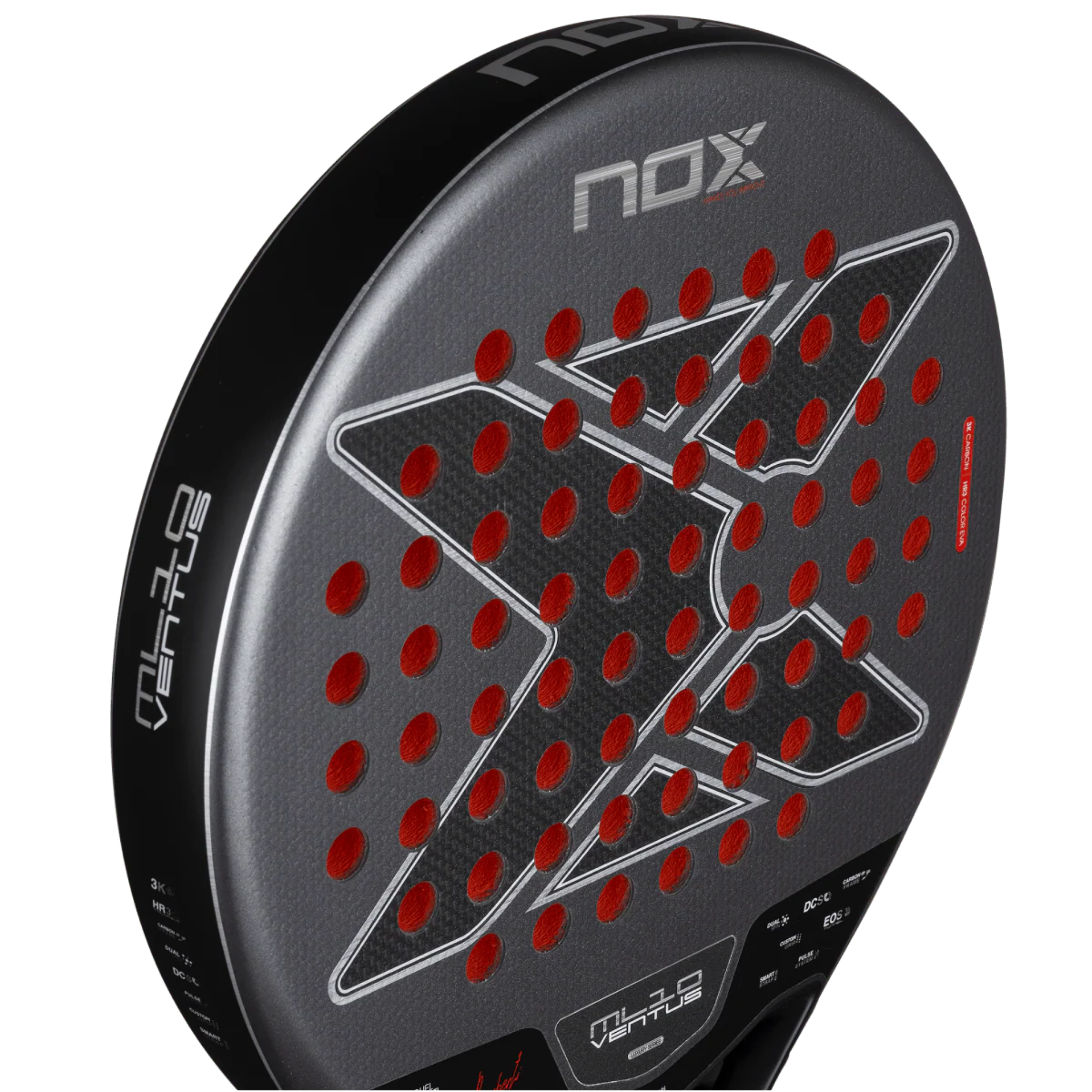 Nox ML10 Ventus Control 3K Padel Racket by Miguel Lamperti, view 8