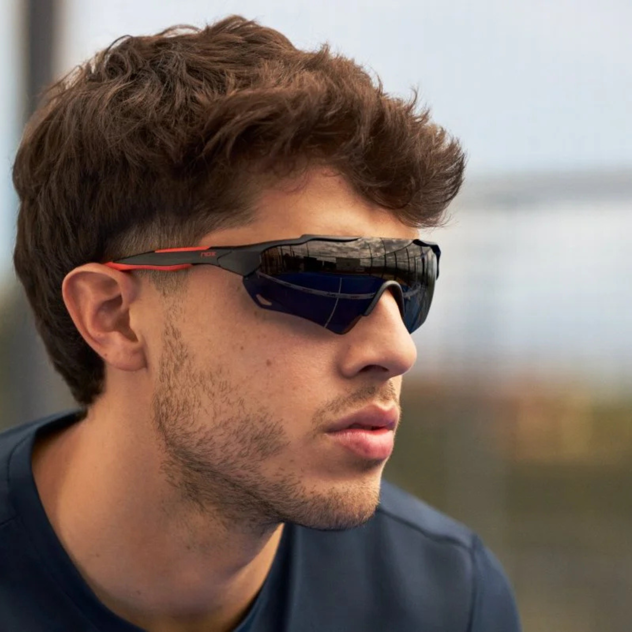 NOX/MO COPPI Nerbo Sports Glasses Black/Red