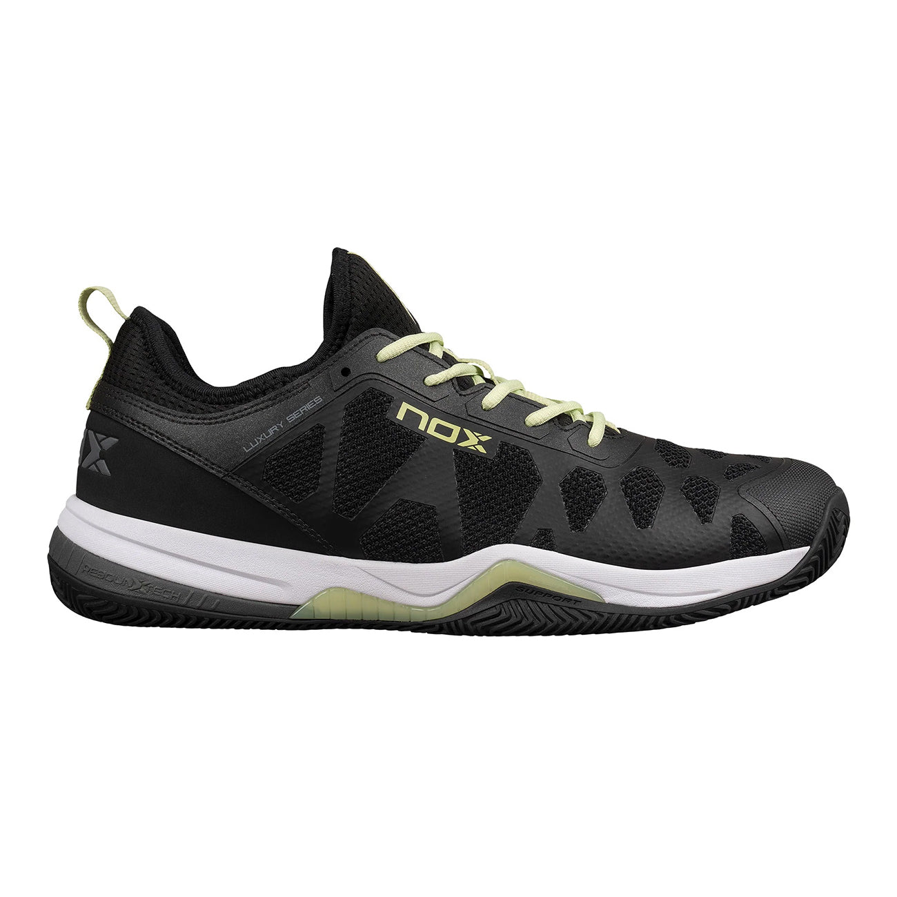 Nox NERBO 2024 Padel Shoes - Black/Soft Lime