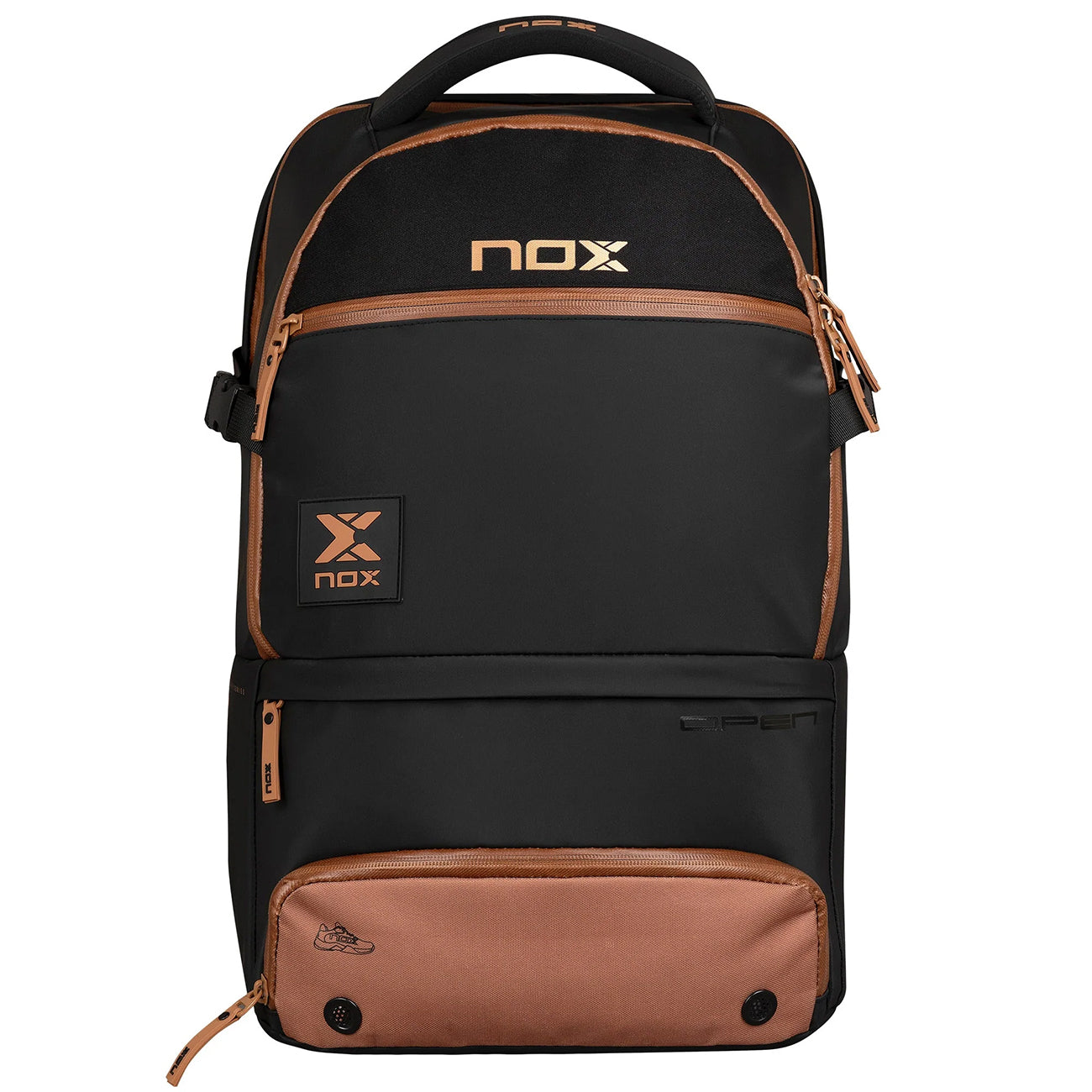 Nox Luxury Open Series Backpack -  Black/Brown