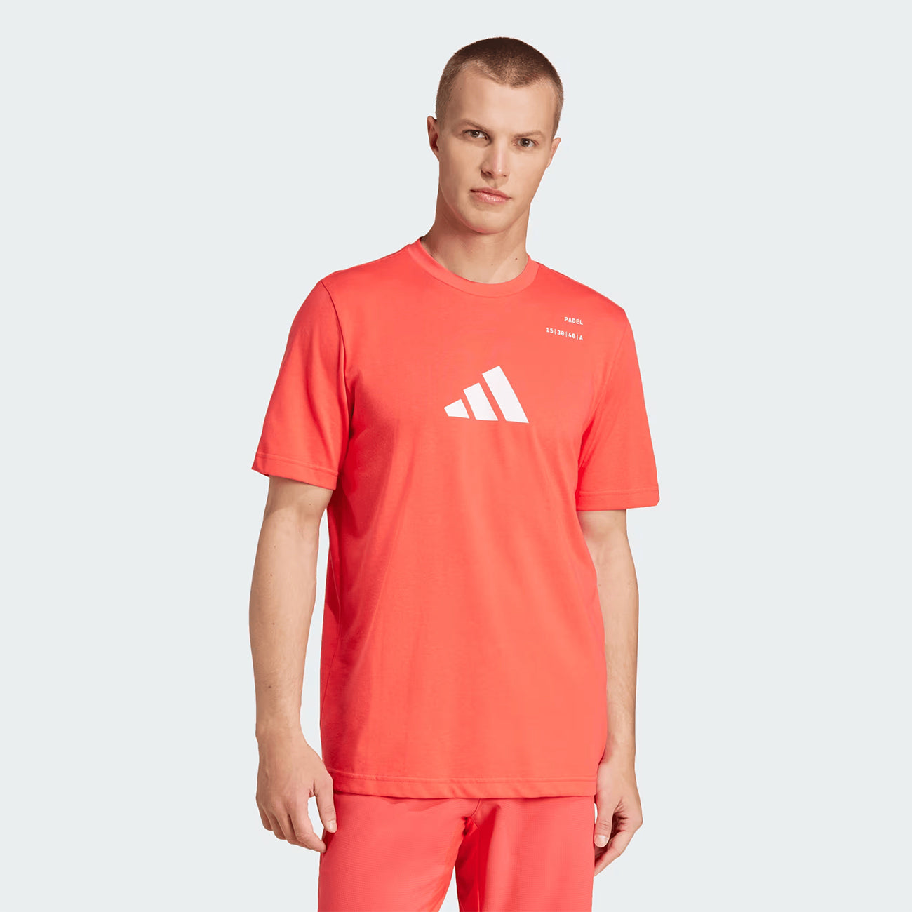 Adidas Padel Category Graphic Tee - Semi Lucid Red