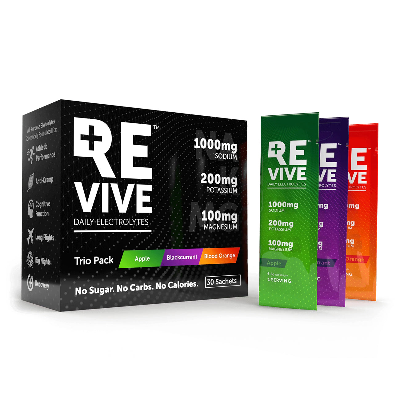 REVIVE Daily Electrolytes Variety Trio - 30 Sachets