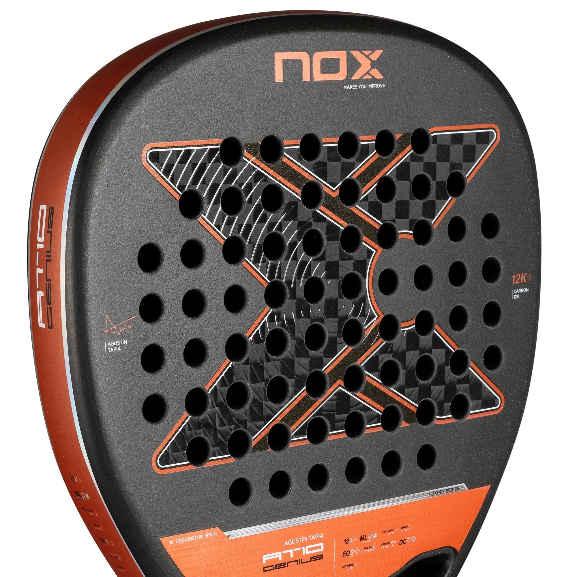 Nox AT10 Genius Attack 12k 2025 Padel Racket by Agustín Tapia