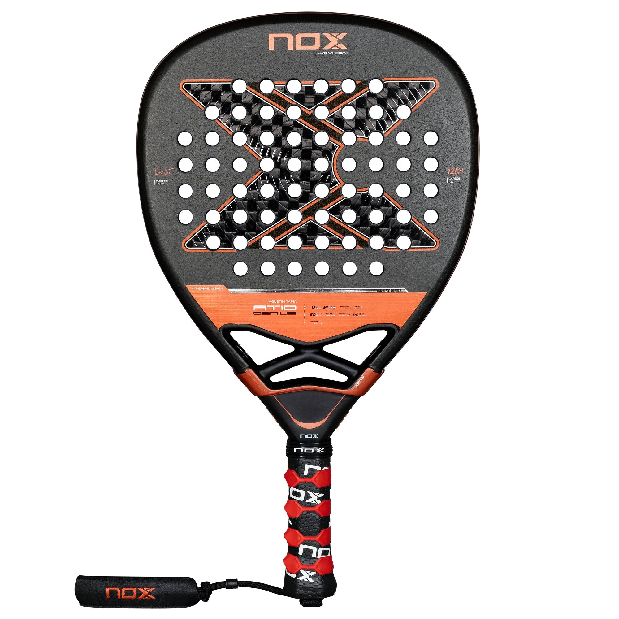 Nox AT10 Genius Attack 12k 2025 Padel Racket by Agustín Tapia