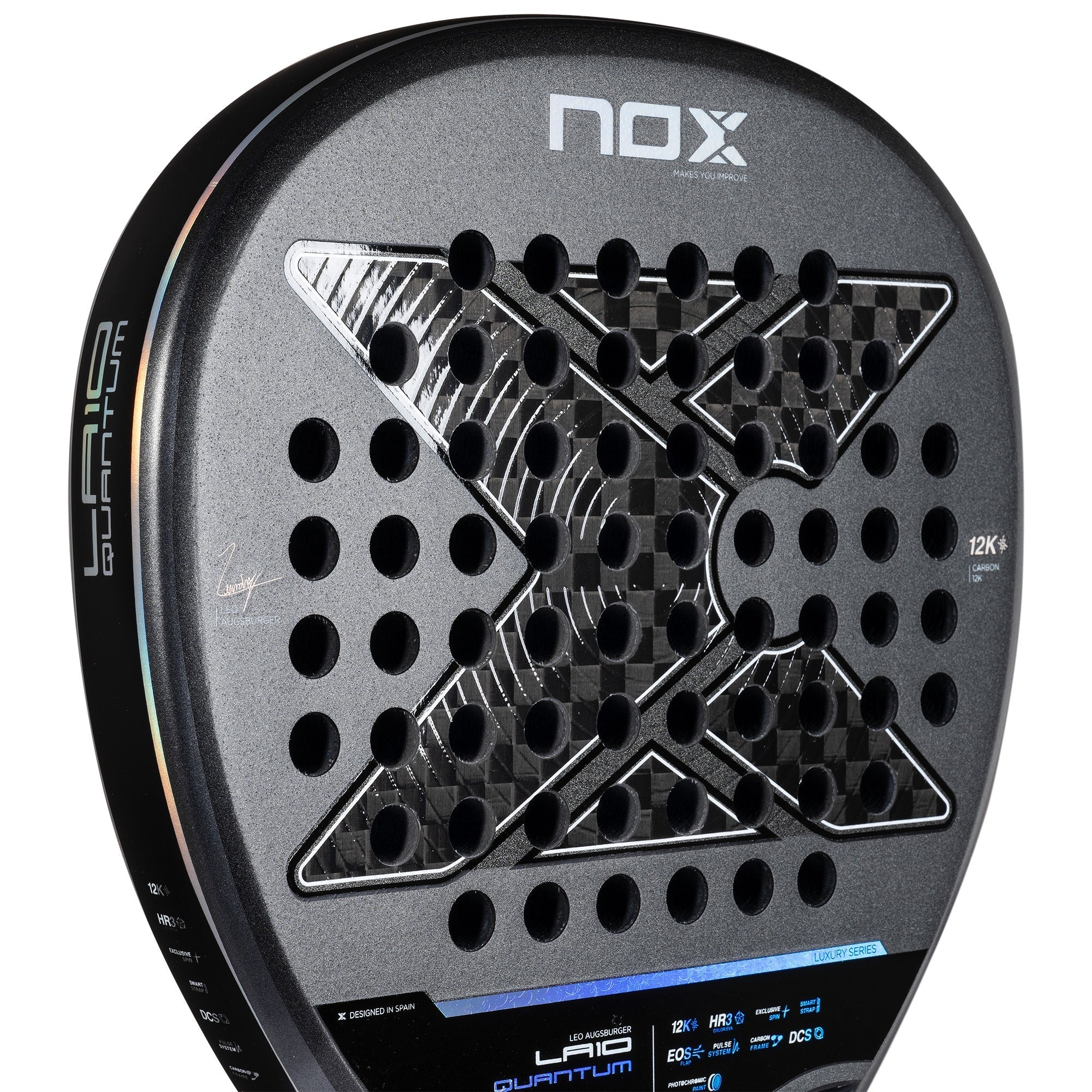 Nox LA10 Quantum 12K Padel Racket by Leo Augsburger – Padel Grail
