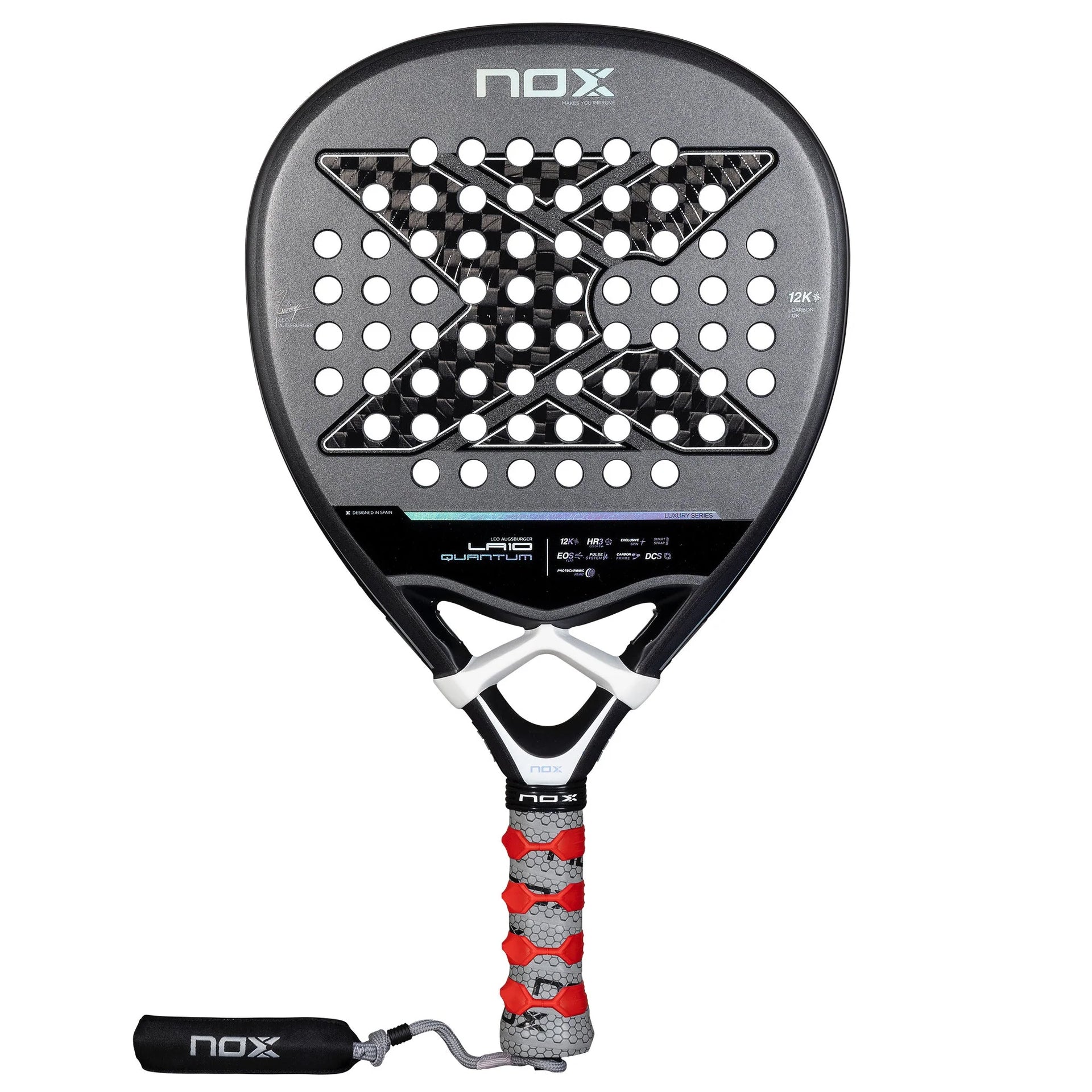 Nox LA10 Quantum 12K Padel Racket by Leo Augsburger – Padel Grail Nox LA10 Quantum 12K Padel Racket by Leo Augsburger – Padel Grail