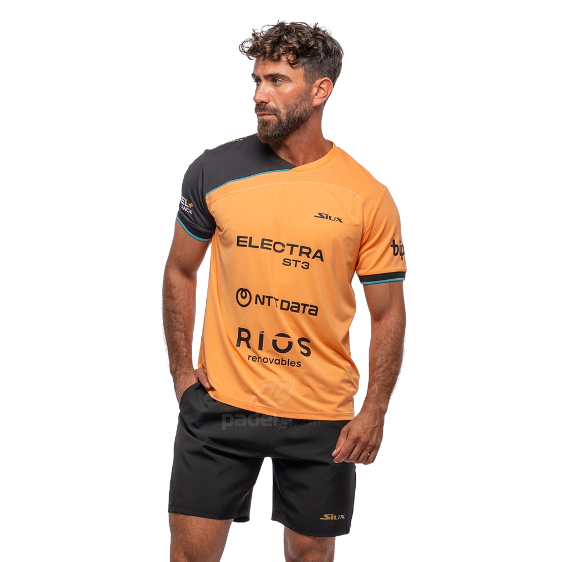 Siux Electra Stupa Official Sponsors Padel T-Shirt - Orange