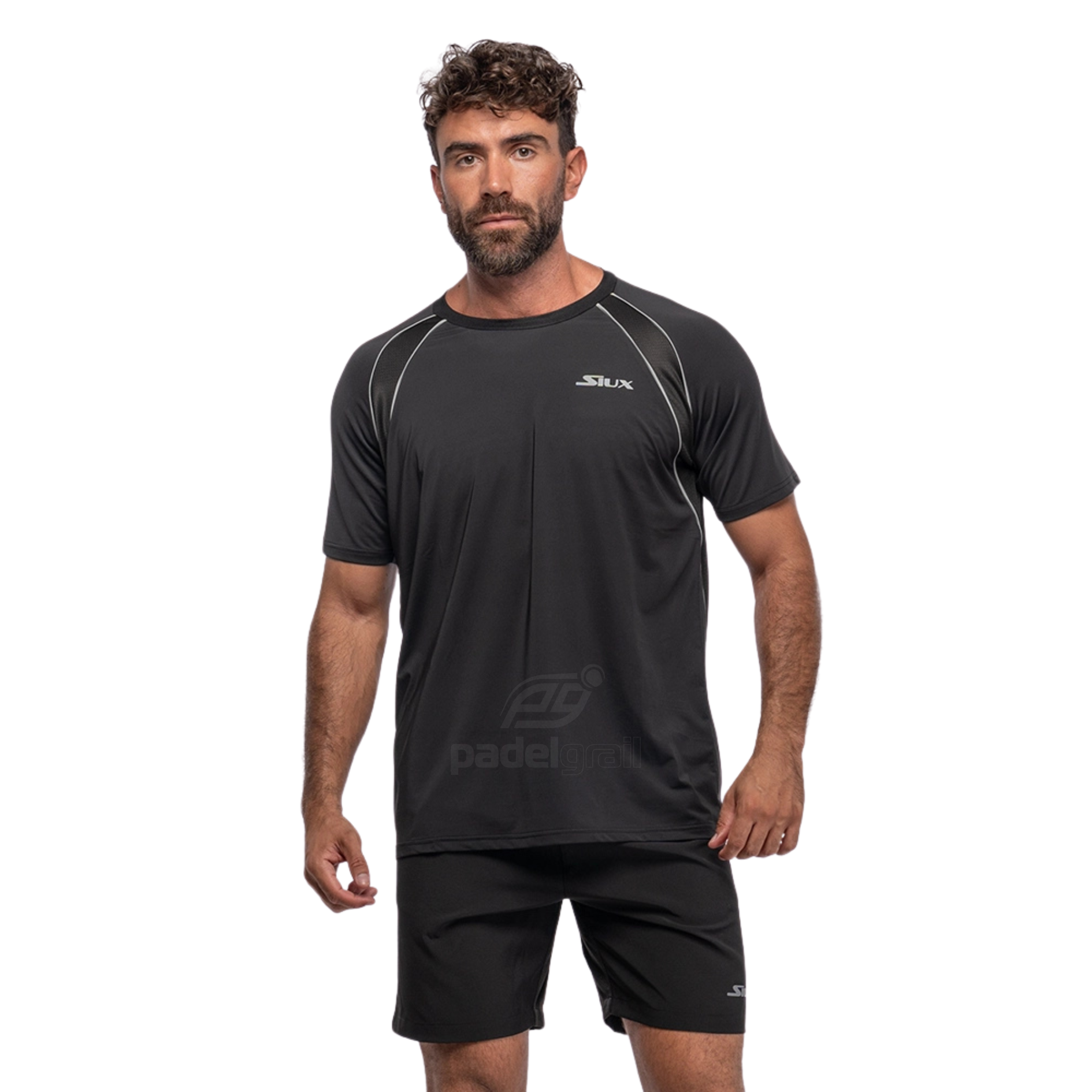 Siux Match 24 Padel T-Shirt - Black