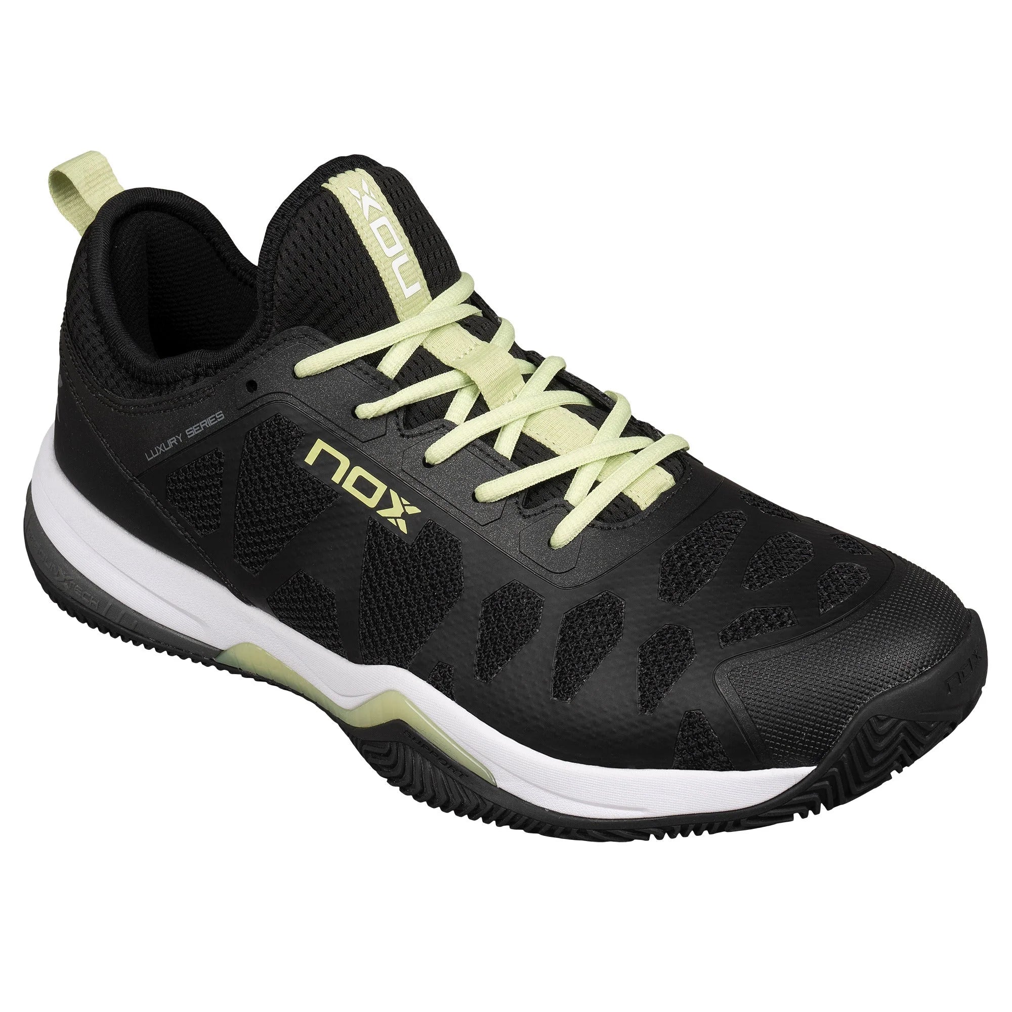 Nox NERBO 2024 Padel Shoes - Black/Soft Lime